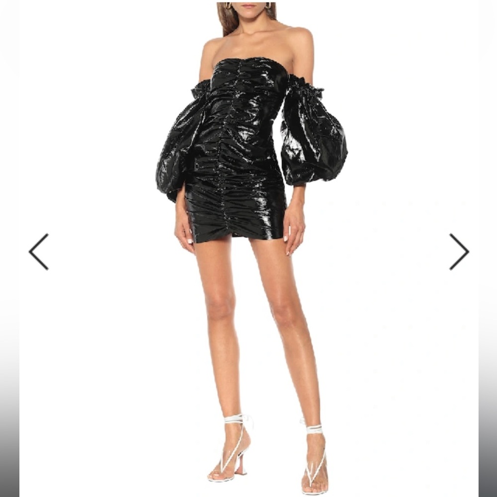 Rotate Birger Christensen Phoebe dress - Metallic Black